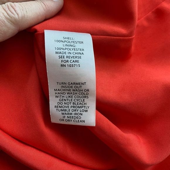 Nanette Lepore Midi Dress Red Sleeveless Woman’s Sz 10 - Picture 5 of 13